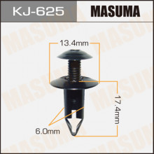 Клипса пластиковая MASUMA (NISSAN 6686001W01)  / KJ625