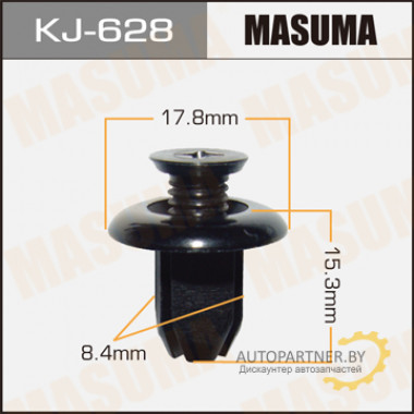 Клипса пластиковая MASUMA (NISSAN 6384435F00)  / KJ628