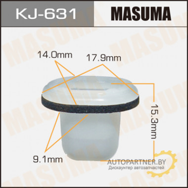 Клипса пластиковая MASUMA (NISSAN 155302923)  / KJ631