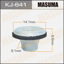Клипса пластиковая MASUMA (NISSAN 155302913)  / KJ641