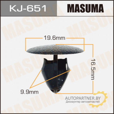 Клипса пластиковая MASUMA (NISSAN 155304691)  / KJ651
