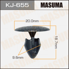 Клипса пластиковая MASUMA (NISSAN 155304361)  / KJ655