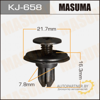 Клипса пластиковая MASUMA (NISSAN 155303101)  / KJ658