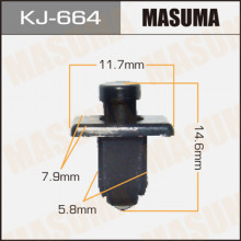 Клипса пластиковая MASUMA (NISSAN 6681401G00)  / KJ664