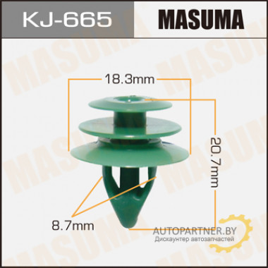 Клипса пластиковая MASUMA (NISSAN 155304361)  / KJ665