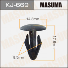 Клипса пластиковая MASUMA (NISSAN 155302253)  / KJ669