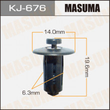 Клипса пластиковая MASUMA (NISSAN 155310071)  / KJ676