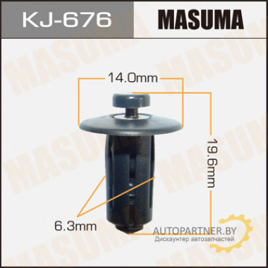 Клипса пластиковая MASUMA (NISSAN 155310071)  / KJ676