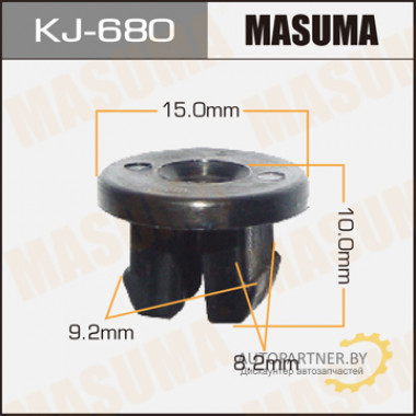 Клипса пластиковая MASUMA (SUBARU 62698V7000)  / KJ680