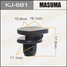 Клипса пластиковая MASUMA (SUBARU 628284P000)  / KJ681