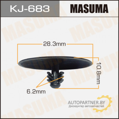 Клипса пластиковая MASUMA (NISSAN 6584640F00)  / KJ683