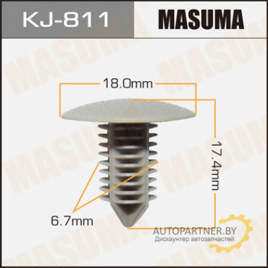 Клипса пластиковая MASUMA (MITSUBISHI MB643846)  / KJ811