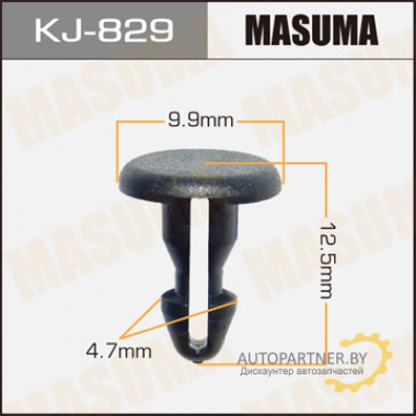 Клипса пластиковая MASUMA (MITSUBISHI MB814166)  / KJ829