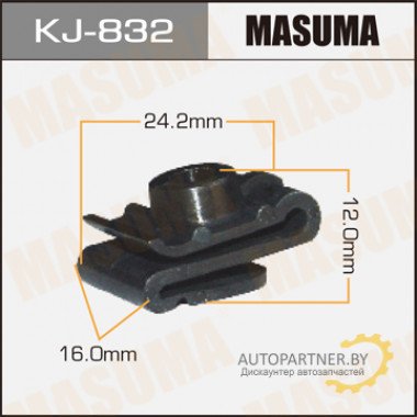Клипса пластиковая MASUMA (MITSUBISHI MB138567)  / KJ832