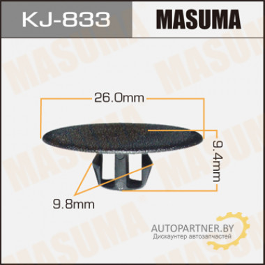 Клипса пластиковая MASUMA (MITSUBISHI MU481187)  / KJ833
