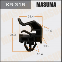 Клипса пластиковая MASUMA (HYUNDAI 811742L000)  / KR316