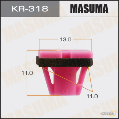 Клипса пластиковая MASUMA (KIA 877562J000)  / KR318
