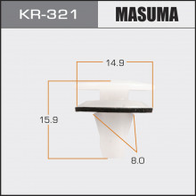 Клипса пластиковая MASUMA (KIA 924852H000)  / KR321
