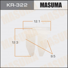 Клипса пластиковая MASUMA (HYUNDAI 1491305010)  / KR322