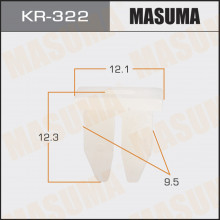 Клипса пластиковая MASUMA (HYUNDAI 1491305010)  / KR322