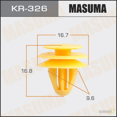 Клипса пластиковая MASUMA (KIA 8231538000)  / KR326