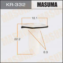 Клипса пластиковая MASUMA (HYUNDAI 8691021010)  / KR332