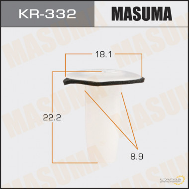 Клипса пластиковая MASUMA (HYUNDAI 8691021010)  / KR332