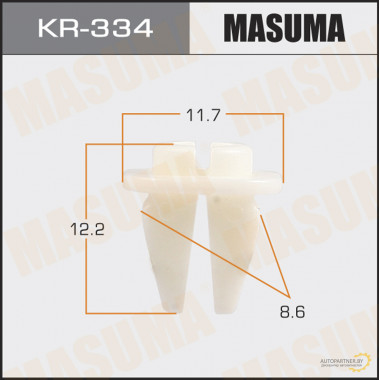Клипса пластиковая MASUMA (KIA 866992M000)  / KR334