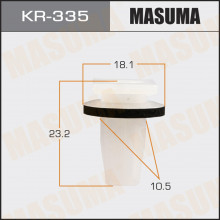 Клипса пластиковая MASUMA (HYUNDAI 866253S000)  / KR335