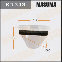 Клипса пластиковая MASUMA (HYUNDAI 877153S000)  / KR343