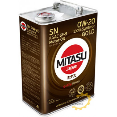 Моторное масло MITASU GOLD SN 0W-20 / MJ-102-4 (4л)