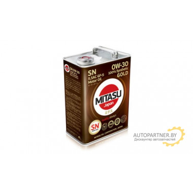 Моторное масло MITASU GOLD PAO SN 0W-30 / MJ-103-4 (4л)