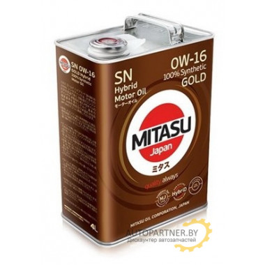 Моторное масло MITASU GOLD HYBRID SN 0W-16 / MJ-106-4 (4л)