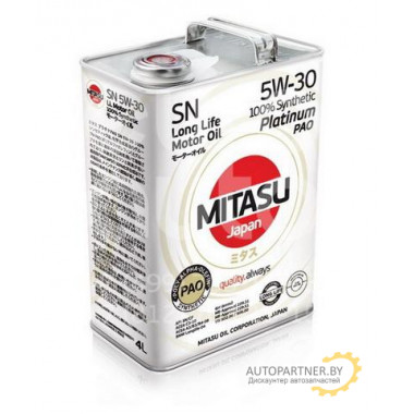 Моторное масло MITASU PLATINUM PAO SN 5W-30 / MJ-111-4 (4л)