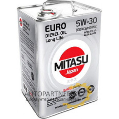 Моторное масло MITASU EURO PAO LL III OIL 5W-30 / MJ-210-6 (6л)