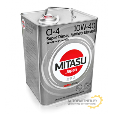 Моторное масло MITASU SUPER LL DIESEL CI-4 10W-40 / MJ-222-6 (6л)