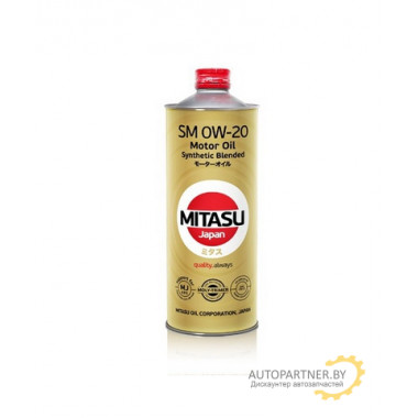 Моторное масло MITASU MOTOR OIL SM 0W-20 / MJ-123-1 (1л)