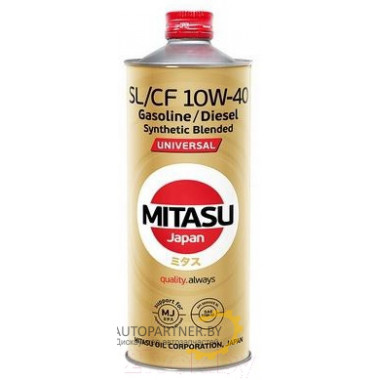 Моторное масло MITASU UNIVERSAL SL/CF 10W-40 / MJ-125-1 (1л)