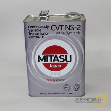 MITASU MJ3264 Масло трансмиссионное синтетическое "CVT NS-2 FLUID", 4л