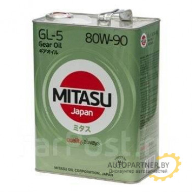 MITASU MJ4314 Масло трансмиссионное "Gear Oil 80W-90", 4л