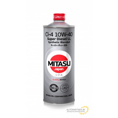 Моторное масло MITASU SUPER LL DIESEL CI-4 10W-40 / MJ-222-1 (1л)