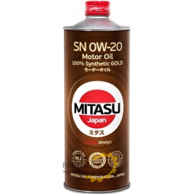 Моторное масло MITASU GOLD SN 0W-20 / MJ-102-1 (1л)