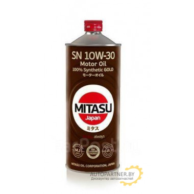 Моторное масло MITASU GOLD  SN 10W-30 / MJ-105-1 (1л)
