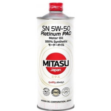 Моторное масло MITASU PLATINUM PAO SN 5W-50 / MJ-113-1 (1л)