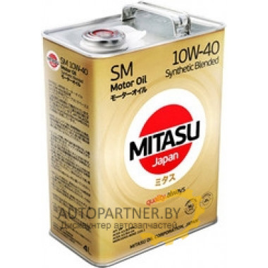 Моторное масло MITASU MOTOR OIL SM 10W-40 / MJ-122-4 (4л)