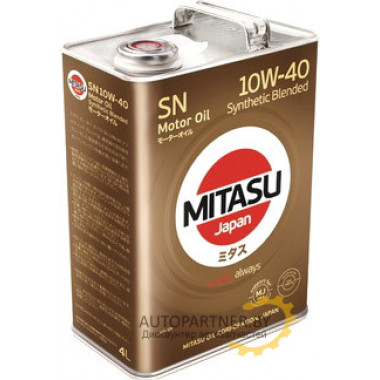 Моторное масло MITASU MOTOR OIL LL SN 10W-40 / MJ-122A-4 (4л)