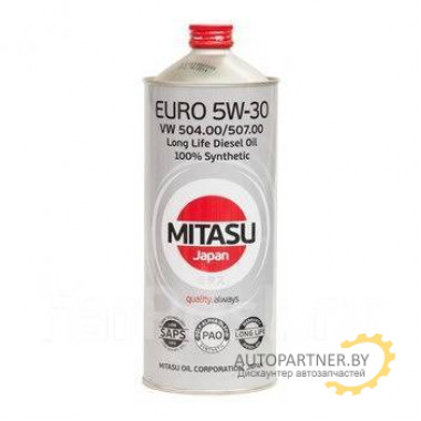 Моторное масло MITASU EURO PAO LL III OIL 5W-30 / MJ-210-1 (1л)