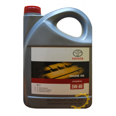 TOYOTA ENGINE OIL 5W-40, 5л