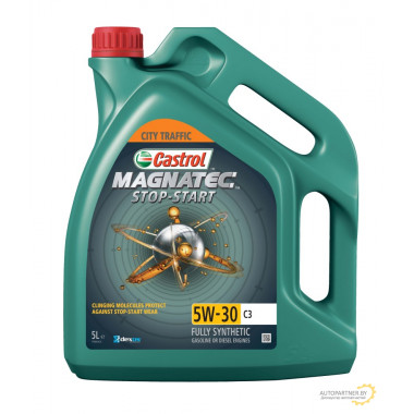 Моторное масло CASTROL MAGNATEC STOP-START 5W30 C3 / 15729A (5л)
