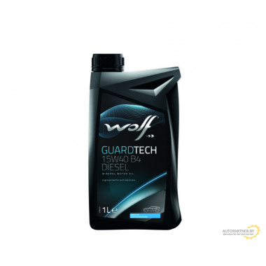 Моторное масло WOLF GUARDTECH B4 15W40 / 26136/1 (1л)